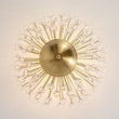 Load image into Gallery viewer, Farmhouze Light-Glam 4-Light Brass Faceted Crystal Sunburst Flush Mount-Chandelier-Brass-

