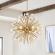 Load image into Gallery viewer, Farmhouze Light - Glam 6 - Light Marble Accents Sphere Firework Chandelier - Chandelier - 28.7 in - 
