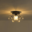 Load image into Gallery viewer, Farmhouze Light - Glam Clear Seeded Glass Bubble Sputnik Ceiling Light - Ceiling Light - Black - 
