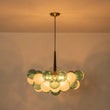 Load image into Gallery viewer, Farmhouze Light - Glam Dimmable Cluster Green White Glass Globe Bubble Chandelier - Chandelier - 5 Bulbs - 
