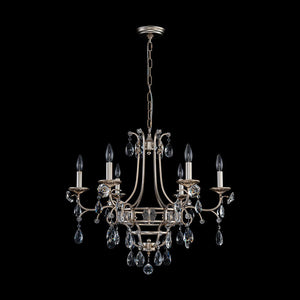 Farmhouze Light - Glam Vintage 6 - Light Crystal Accented Candle Style Chandelier - Chandelier - 6 - Light - 