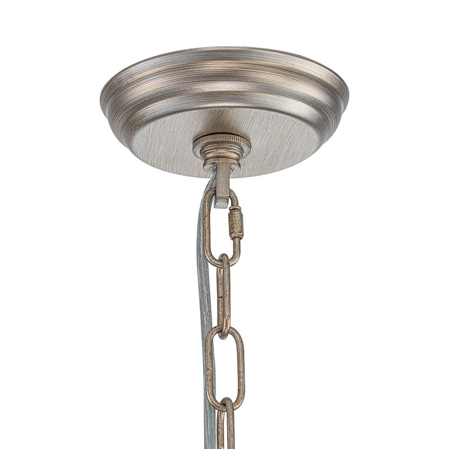 Farmhouze Light - Glam Vintage 6 - Light Crystal Accented Candle Style Chandelier - Chandelier - 6 - Light - 