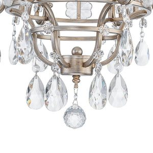 Farmhouze Light - Glam Vintage 6 - Light Crystal Accented Candle Style Chandelier - Chandelier - 6 - Light - 