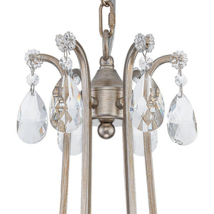 Farmhouze Light - Glam Vintage 6 - Light Crystal Accented Candle Style Chandelier - Chandelier - 6 - Light - 