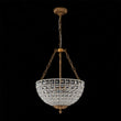 Load image into Gallery viewer, Farmhouze Light-Glam Vintage Bronze Crystal Large Bowl Cage Chandelier-Chandelier-Gold Bronze-
