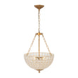 Load image into Gallery viewer, Farmhouze Light-Glam Vintage Bronze Crystal Large Bowl Cage Chandelier-Chandelier-Gold Bronze-
