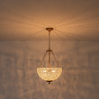 Load image into Gallery viewer, Farmhouze Light-Glam Vintage Bronze Crystal Large Bowl Cage Chandelier-Chandelier-Gold Bronze-
