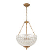 Load image into Gallery viewer, Farmhouze Light-Glam Vintage Bronze Crystal Large Bowl Cage Chandelier-Chandelier-Gold Bronze-
