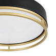 Load image into Gallery viewer, Farmhouze Light-Gold Ring Accent Black Round Dimmable LED Ceiling Light-Ceiling Light-15.7 in-
