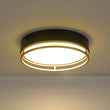 Load image into Gallery viewer, Farmhouze Light-Gold Ring Accent Black Round Dimmable LED Ceiling Light-Ceiling Light-15.7 in-
