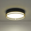 Load image into Gallery viewer, Farmhouze Light-Gold Ring Accent Black Round Dimmable LED Ceiling Light-Ceiling Light-15.7 in-
