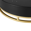 Load image into Gallery viewer, Farmhouze Light-Gold Ring Accent Black Round Dimmable LED Ceiling Light-Ceiling Light-15.7 in-
