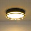 Load image into Gallery viewer, Farmhouze Light-Gold Ring Accent Black Round Dimmable LED Ceiling Light-Ceiling Light-15.7 in-

