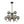 Load image into Gallery viewer, Farmhouze Light - Gothic Luxe Black Smoked Textured Glass Globe Chandelier - Chandelier - Black - 
