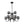 Load image into Gallery viewer, Farmhouze Light - Gothic Luxe Black Smoked Textured Glass Globe Chandelier - Chandelier - Black - 
