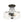 Load image into Gallery viewer, Farmhouze Light - Hammered Texture Glass Round Semi Flush Ceiling Light - Ceiling Light - Black - 
