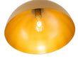 Load image into Gallery viewer, Farmhouze Light-Industrial 1-Light Black Gold Dome Flush Mount Ceiling Light-Ceiling Light-15.7 in/Gold-
