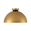 Load image into Gallery viewer, Farmhouze Light-Industrial 1-Light Black Gold Dome Flush Mount Ceiling Light-Ceiling Light-15.7 in/Gold-
