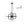 Load image into Gallery viewer, Farmhouze Light - Industrial 8 - Light Black Sputnik Square Cage Pendant - Pendant - Black - 
