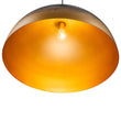 Load image into Gallery viewer, Farmhouze Light - Industrial Aged Black Gold Oversized Metal Dome Pendant - Chandelier - 23.6 in - 
