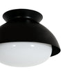 Load image into Gallery viewer, Farmhouze Light-Industrial Black Metal White Glass Dome Ceiling Light-Ceiling Light-9 in-
