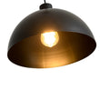 Load image into Gallery viewer, Farmhouze Light - Industrial Farmhouse Single Metal Dome Pendant Light - Chandelier - Black - 
