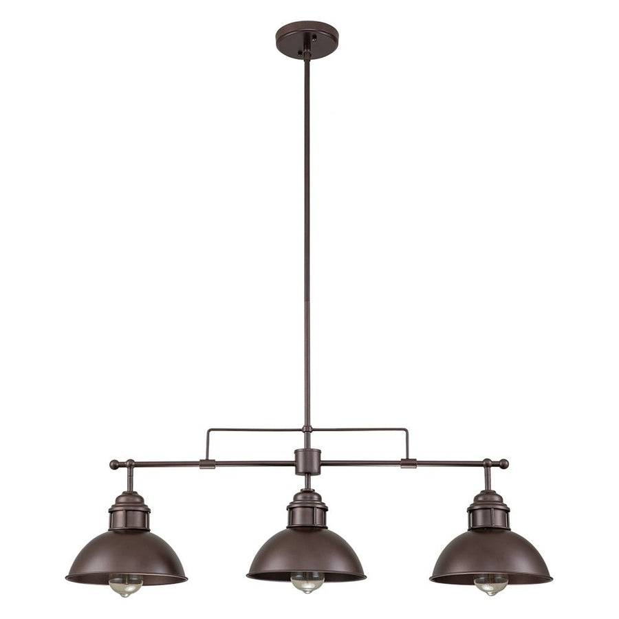 Farmhouze Light-Industrial Kitchen Linear Pot Lid Island Pendant Light-Chandelier-Antiqued Silver-