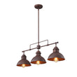 Load image into Gallery viewer, Farmhouze Light - Industrial Kitchen Linear Pot Lid Island Pendant Light - Chandelier - Red Rusty - 
