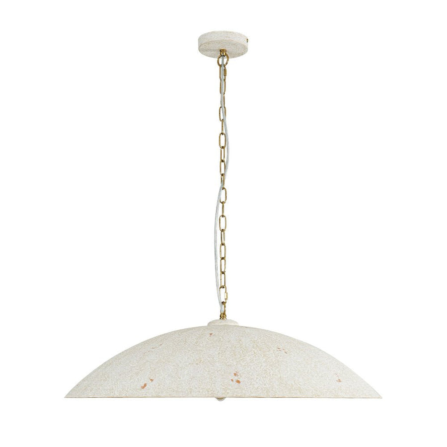 Farmhouze Light - Industrial Saucer Oversized Dome Pendant Light - Chandelier - White - 