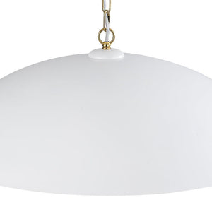 Farmhouze Light - Industrial Saucer Oversized Dome Pendant Light - Chandelier - White - 