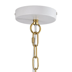 Farmhouze Light - Industrial Saucer Oversized Dome Pendant Light - Chandelier - White - 