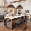 Load image into Gallery viewer, Farmhouze Light - Industrial Weathered Bronze Style Oversized Metal Dome Pendant - Chandelier - 23.6 in - 
