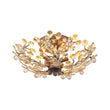 Load image into Gallery viewer, Farmhouze Light-Italy 5-Light Round Champagne Crystal Flower Semi Flush-Ceiling Light-Oil Rubbed Bronze-

