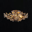 Load image into Gallery viewer, Farmhouze Light-Italy 5-Light Round Champagne Crystal Flower Semi Flush-Ceiling Light-Oil Rubbed Bronze-
