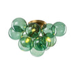 Load image into Gallery viewer, Farmhouze Light - Lake House Cluster Green Glass Globe Bubble Ceiling Light - Ceiling Light - Green Bubble - 
