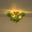 Load image into Gallery viewer, Farmhouze Light - Lake House Cluster Green Glass Globe Bubble Ceiling Light - Ceiling Light - Green Bubble - 
