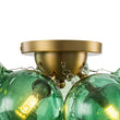 Load image into Gallery viewer, Farmhouze Light - Lake House Cluster Green Glass Globe Bubble Ceiling Light - Ceiling Light - Green Bubble - 
