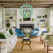 Load image into Gallery viewer, Farmhouze Light - Lake House Green Blue Crystal Floral Firework Sunburst Chandelier - Chandelier - Chrome - 
