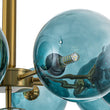 Load image into Gallery viewer, Farmhouze Light - Lake House Tiered Gradient Blue Glass Globe Cluster Chandelier - Chandelier - Blue Bubble - 
