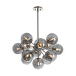 Load image into Gallery viewer, Farmhouze Light - Luxe Cluster Smoked Glass Globe Sphere Bubble Chandelier - Chandelier - Brass - 
