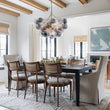 Load image into Gallery viewer, Farmhouze Light - Luxe Cluster Swirled Grey Glass Globe Bubble Chandelier - Chandelier - Brass - 
