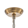 Load image into Gallery viewer, Farmhouze Light - Luxe Cluster Swirled Grey Glass Globe Bubble Chandelier - Chandelier - Brass - 
