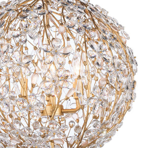 Farmhouze Light - Luxe French Farmhouse Crystal Flower Sphere Chandelier - Chandelier - 6 - Light - 