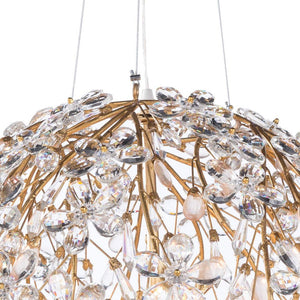 Farmhouze Light - Luxe French Farmhouse Crystal Flower Sphere Chandelier - Chandelier - 6 - Light - 