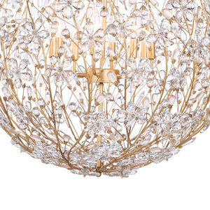 Farmhouze Light - Luxe French Farmhouse Crystal Flower Sphere Chandelier - Chandelier - 6 - Light - 