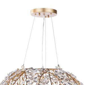 Farmhouze Light - Luxe French Farmhouse Crystal Flower Sphere Chandelier - Chandelier - 6 - Light - 