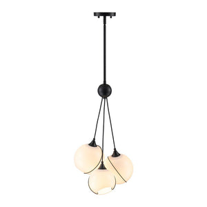 Farmhouze Light - Luxe Moody Style Cluster White Glass Globe Pendant Light - Chandelier - 3 - Light - 