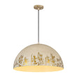 Load image into Gallery viewer, Farmhouze Light - Luxury Distressed Gilded Oversized Metal Dome Pendant - Chandelier - Black - 
