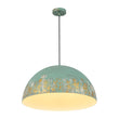Load image into Gallery viewer, Farmhouze Light - Luxury Distressed Gilded Oversized Metal Dome Pendant - Chandelier - Black - 
