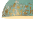 Load image into Gallery viewer, Farmhouze Light - Luxury Distressed Gilded Oversized Metal Dome Pendant - Chandelier - Black - 
